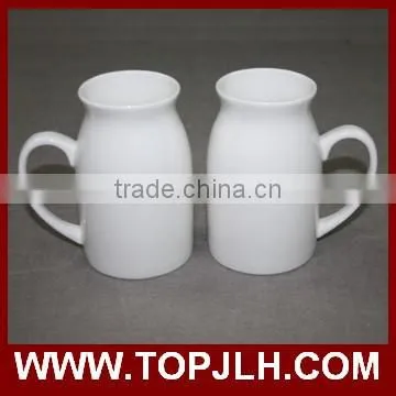 Custom Logo Printing White Sublimation Ceramic Tea Mug for Transfer Printing photo-2