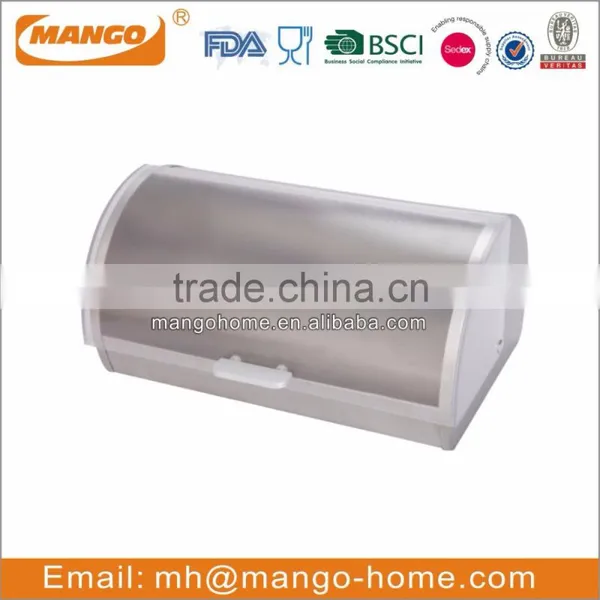 Glass Front Stainless Steel Bread Bin photo-2