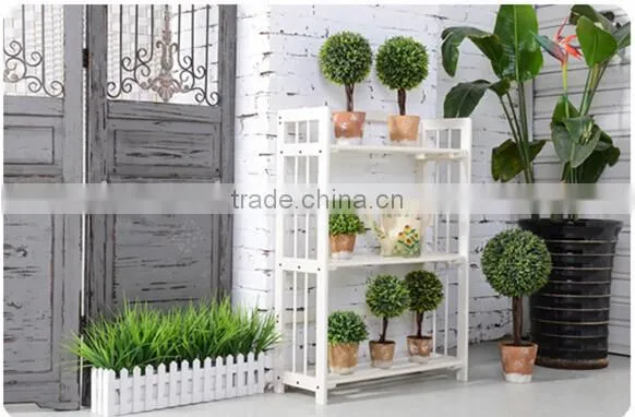 Solid Wood Indoor or Outdoor Flower Shelf Rack photo-2