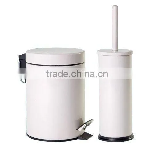 Colorful Metal Pedal Bin and Toilet Brush photo-3