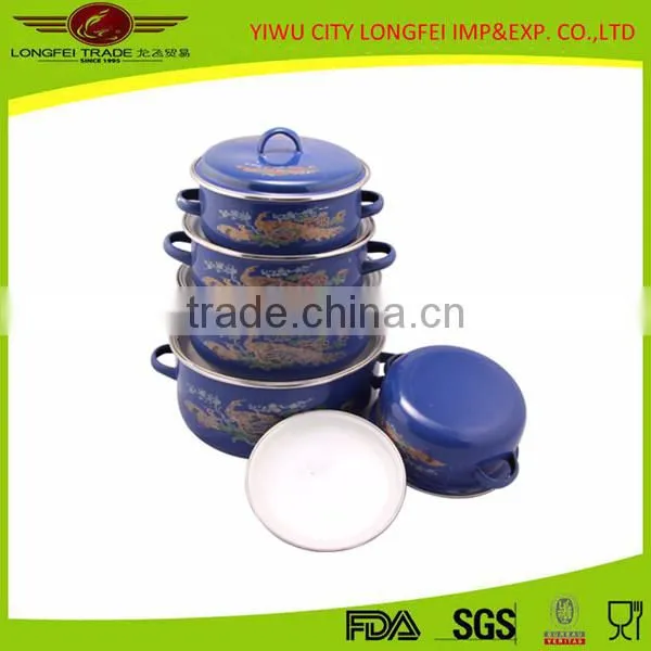 2016 High Quality Wholesale Non-stick Enamel Cast Iron Cookware Set photo-3