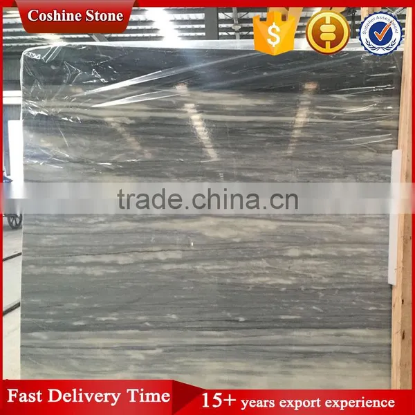 Cheap Dark Italy Blue and White Veind Marble Flooring Tile Prices photo-3