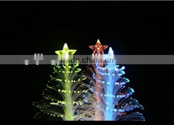 Craft Artificial LED 7colors Changing Fiber Optic Christmas Tree Decoration photo-3
