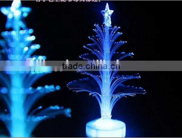 Craft Artificial LED 7colors Changing Fiber Optic Christmas Tree Decoration photo-5
