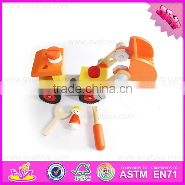 2016 New Design Kids Diy Changeable Wooden Nut Toy W03C023 photo-3