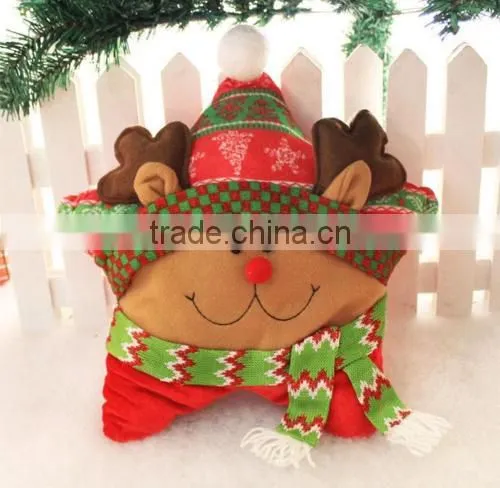 2016 Product Home Decor Christmas Xmas Gift Cute Claus Snowman Santa Pillow Cushion Cover photo-5