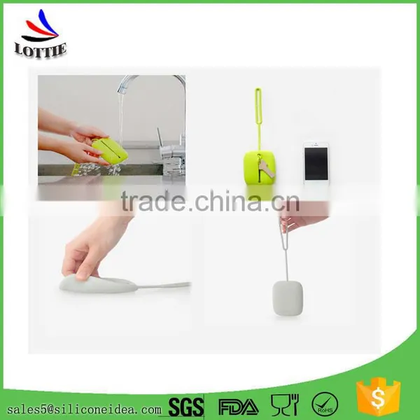 Colorful Portable Silicone Key Holder Bag Flexible Hand Strap Silicone Key Bag and Card Case photo-5