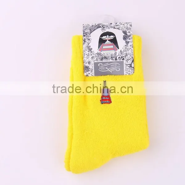 New Winter Circle Yarn Ugly Doll Stockings Embroidery Socks With Thick Warm Cotton Napped Hosiery photo-2
