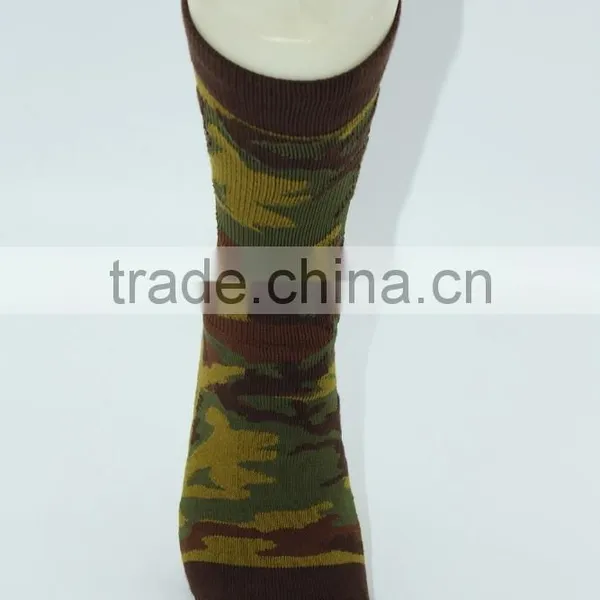 Men Camouflage Design Crew Sport Socks Thick Elite Basketball Socks photo-5