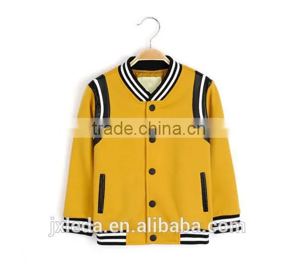 Children Boys Striped Sleeve and Hem Fleece Jacket photo-3
