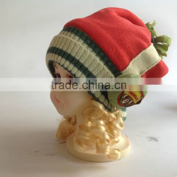 New Acrylic and Polyester Lovely Girl's Fashion Kids Knitted Hats Factory photo-3