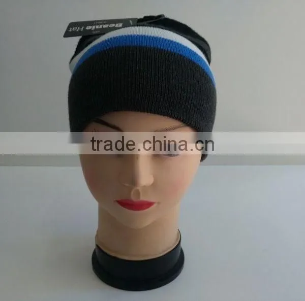 Wholesale Fashion Cheap Winter Acrylic Custom Knitted Beanie Hat photo-4