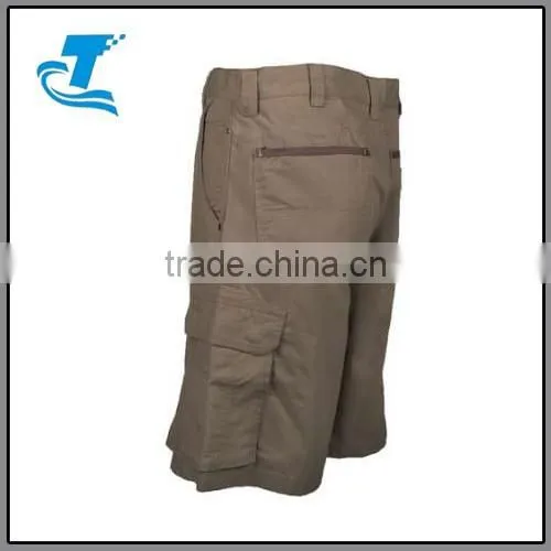 Men's Green Cotton RipStop Cargo Shorts photo-3