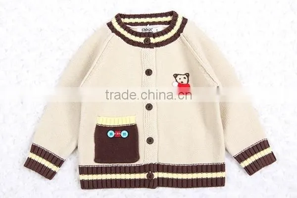 Trim Contrast Latest New Style Raglan Cardigan Sweater photo-3