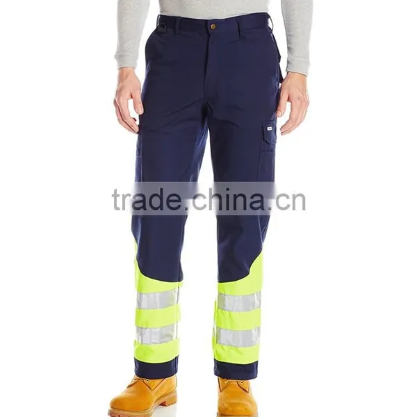 Wholesale Custom Reflective Stripe Men's Work Uniforms Pants/trousers photo-2