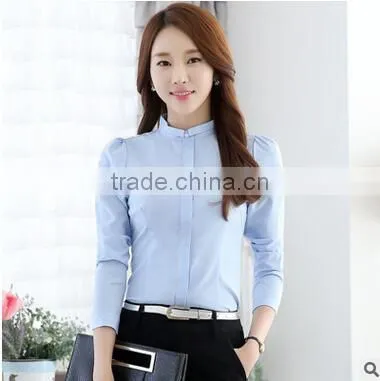 Custom Womens Chantity Nice Design Fashionable Ladies Formal Tops and Blouses Models for Summer photo-5