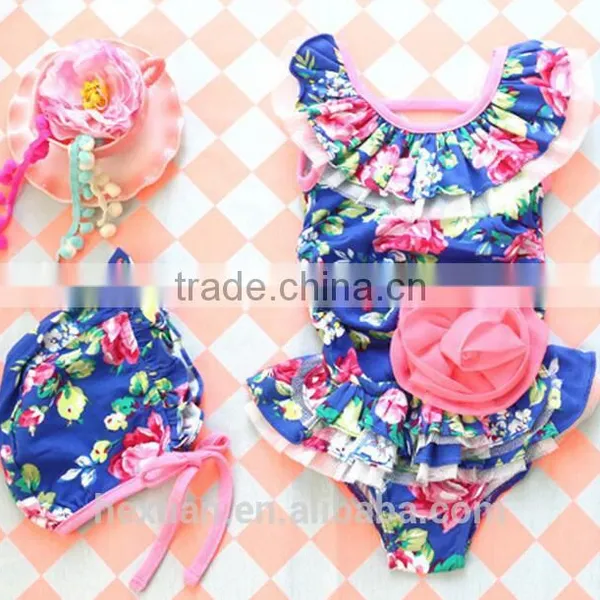 New Baby Girls Plaid Swimming Suit Children Bikini Sets Kids Bathing Suit photo-2