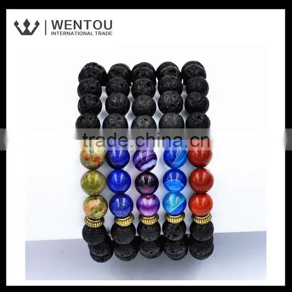 New Designs Hot Sale Lava Beads Bracelet photo-2