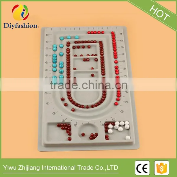 PE DIY Beads Design Flocking Plate Template Board for Necklace photo-2
