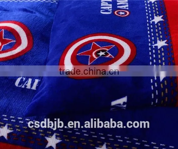 2017 NEW DESIGN FLAG FLANNEL 4PCS BEDDING SET photo-4