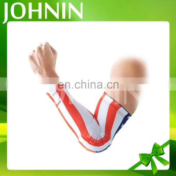 Good Quality Custom Sun Protection Stretchable Printing Sport Arm Sleeve Flag photo-3