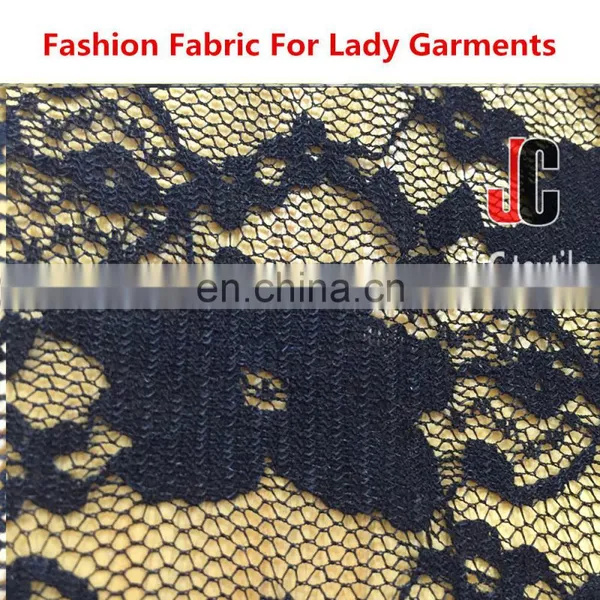 High Quality Nylon Stretch Lace Fabric Thin Silk Slip Lace Fabric photo-4