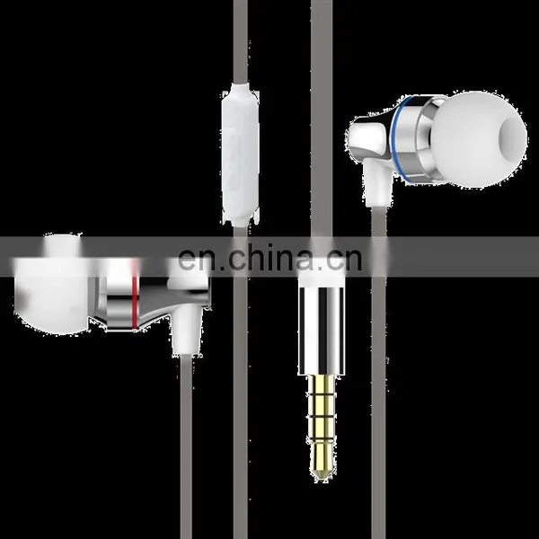 Wholesale China Stock Custom Stereo 3.5mm Grey Super Bass Stereo Earphones