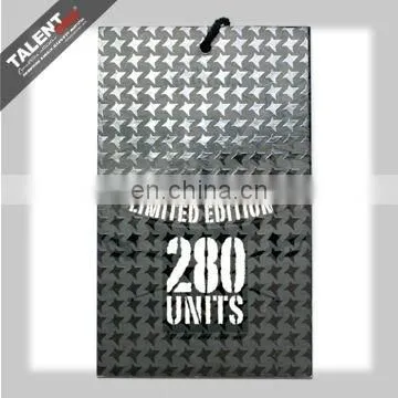 Custom Private Brand Name Printed Kraft Paper Hang Tag With Spot UV Logo for Clothing photo-5