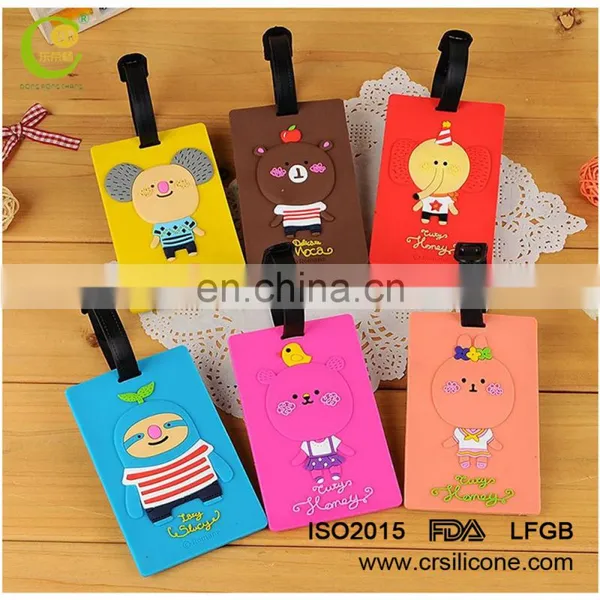 Custom Made Travel 3d Soft Pvc Rubber Silicone Luggage Tag/custom Luggage Tag photo-6