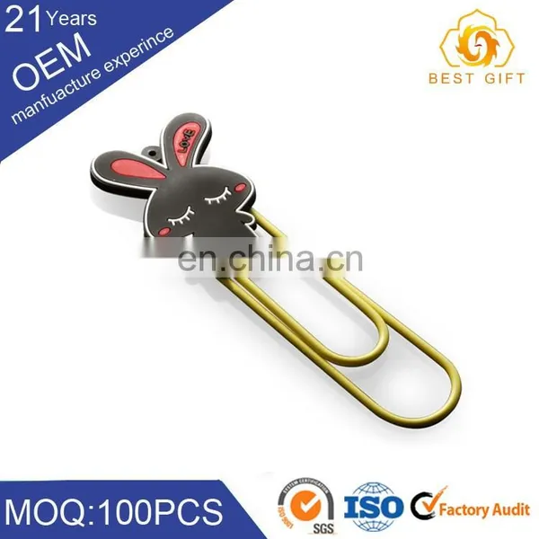 Hot Sell Unique Customized Design Anime Logo Paper Clip Metal Paper Clip Holder photo-3