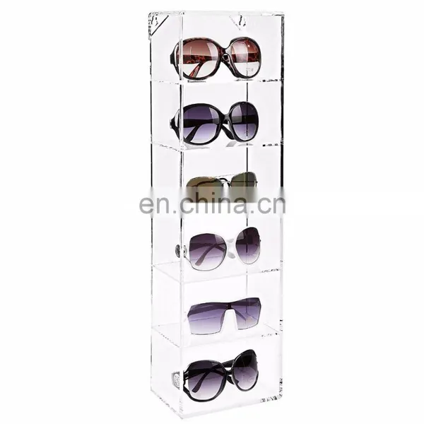 clear custom white semi hard sunglasses case packaging wholesales