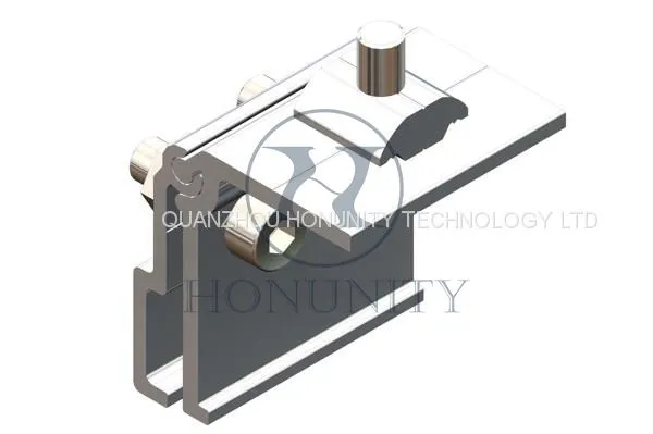 Honunity Aluminum Standing Seam Clamp for Solar Metal Roof Mounting