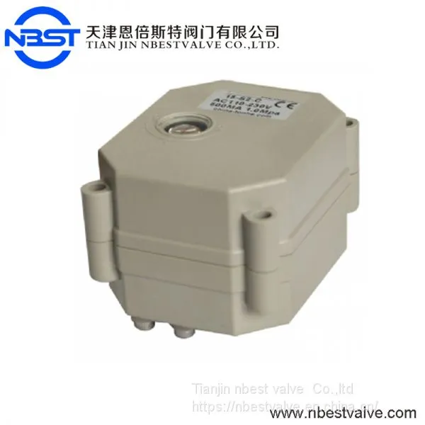 1'' SS304 Electric Ball Valve Electric Valve Actuator 1.0MPa IP67