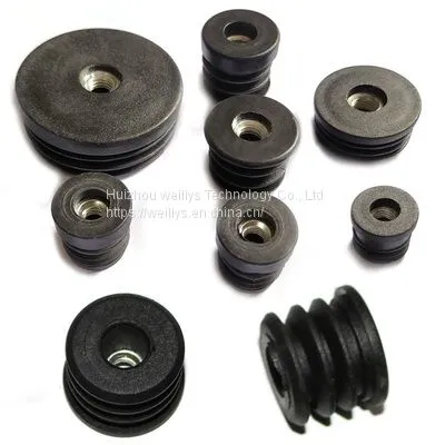 Round tube with nut plug Pipe plug stool pad Inline plug