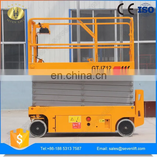 7LGTJZ Shandong SevenLift Auto Scissor Wholesale Outdoor Using Easy Operation 10m Mobile Battery Powered Lift photo-3