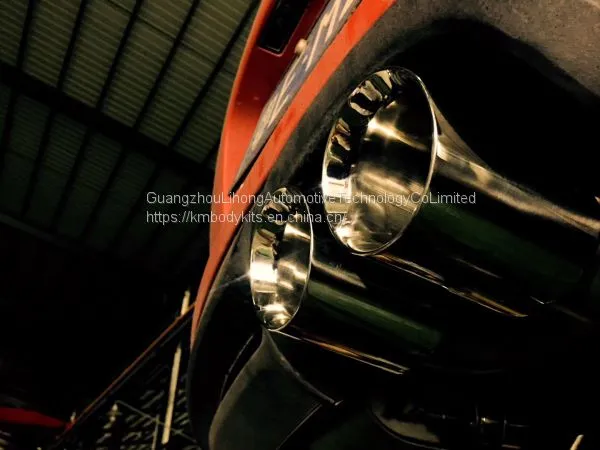 Km for 2008-2015 Cayman Boxster 987 Exhaust Tip Exhaust Pipes Muffler Tips Tail Pipe Black Titanium photo-4