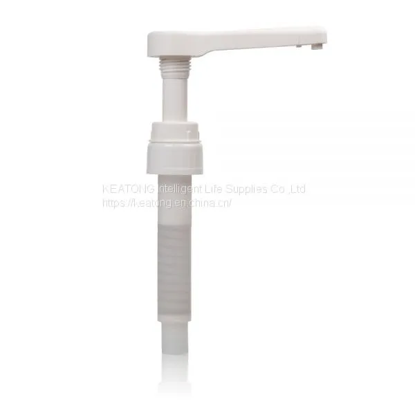 38MM 43MM Big Dosage Food Grade Syrup Dispenser Pump Big Discharge Rate 5cc 7cc 8cc 10cc 15cc 30cc PP Plastic Jam Honey Food Dispensing Pump photo-3
