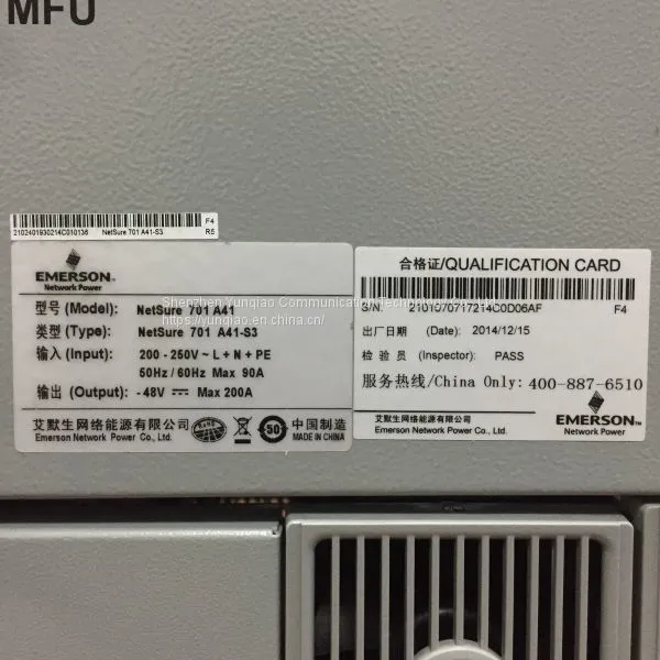 Netsure701 A41-S3 New Original Packaging Emerson 48V 200A 14kw Embedded Power Supply photo-2
