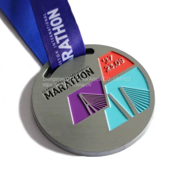 Zinc Alloy Activity Competition Medal Custom Creative Paint Games Metal Medal Marathon Medal Custom photo-2