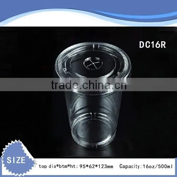 16oz 16R /500ml Popular Plastic Cup Factory Made, Disposable Plastic Cup
