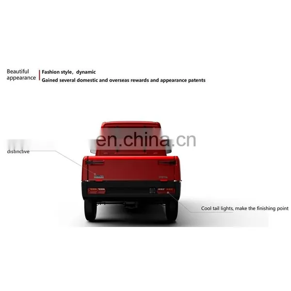 4 Wheel Single Cabin Electric Express Cargo Van Food Delivery Pickup Truck photo-3