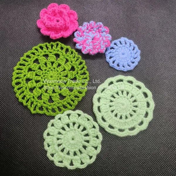 Handcraft Garment Accessories Handmade Cotton Appliques photo-2
