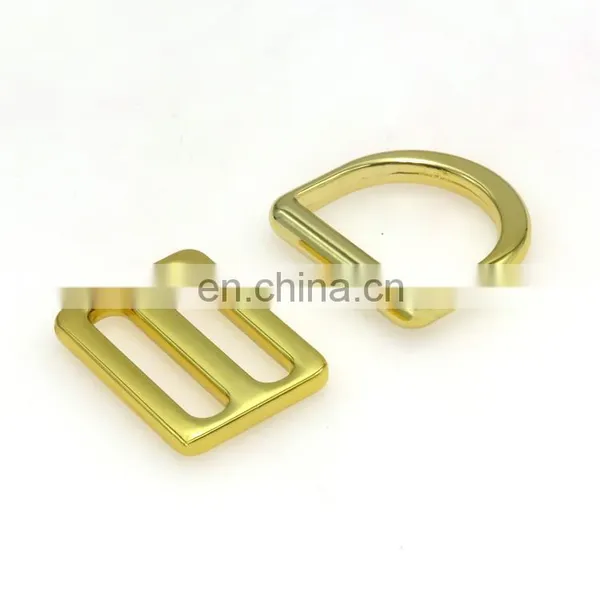 Gold Metal Zinc Alloy D Ring Adjustable Buckle Dog Hook Quick Side Release Buckle For Dog Accessories photo-2