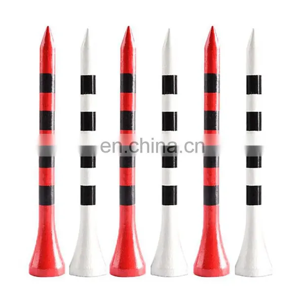 OEM High Quality Golf Wooden Bamboo Tees Colorful Bulk Natural Eco-Friendly 42mm/54mm/83mm Golf Ball Tee photo-2