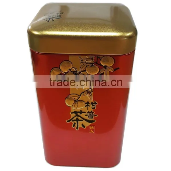 Square Metal China Tea Tin photo-2