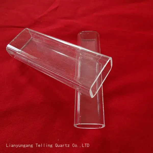 Customized Squared Quartz Glass Tube Fabricated Quartz Tube photo-3