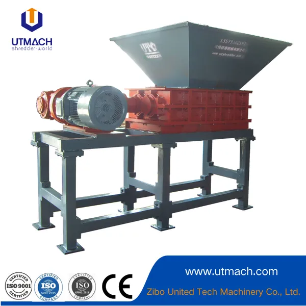 Two Rotor Shredding Machines Double Rotor Shredder
