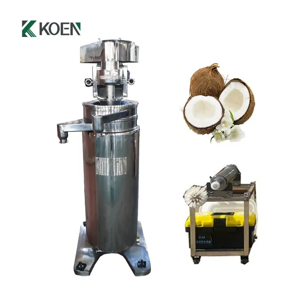 Industrial Centrifuge Price GF105 Solid Liquid Separating Tubular Separator Coconut Oil Centrifuge Machine photo-2