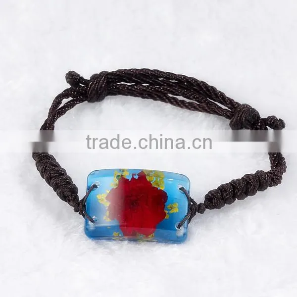 FL14 FL15 Real Flowers Resin Fashion Bracelet photo-2