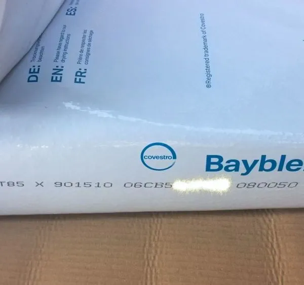 PC/ABS Alloy Covestro FR3010 V‑0 Flame Retardant Virgin Resin for Electronic Enclosure Parts